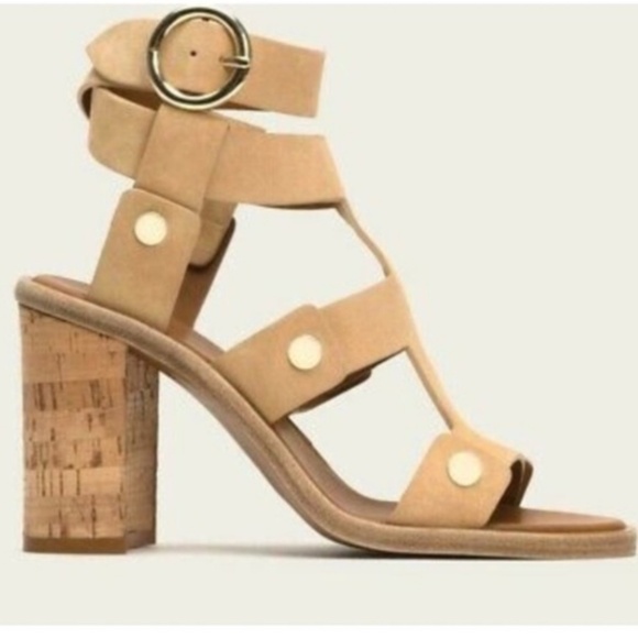 Frye Shoes - FRYE Nina Rivet Suede Leather heel size 7 with dust bag